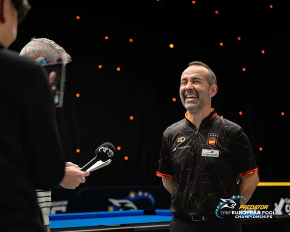 Christine Steinlage competes in the ladies division at the European Seniors Championships