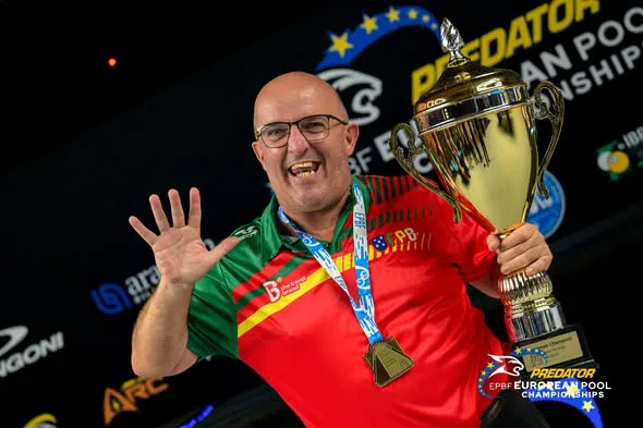 Yvonne Ullmann-Hybler wins the ladies European Seniors 9-ball championship