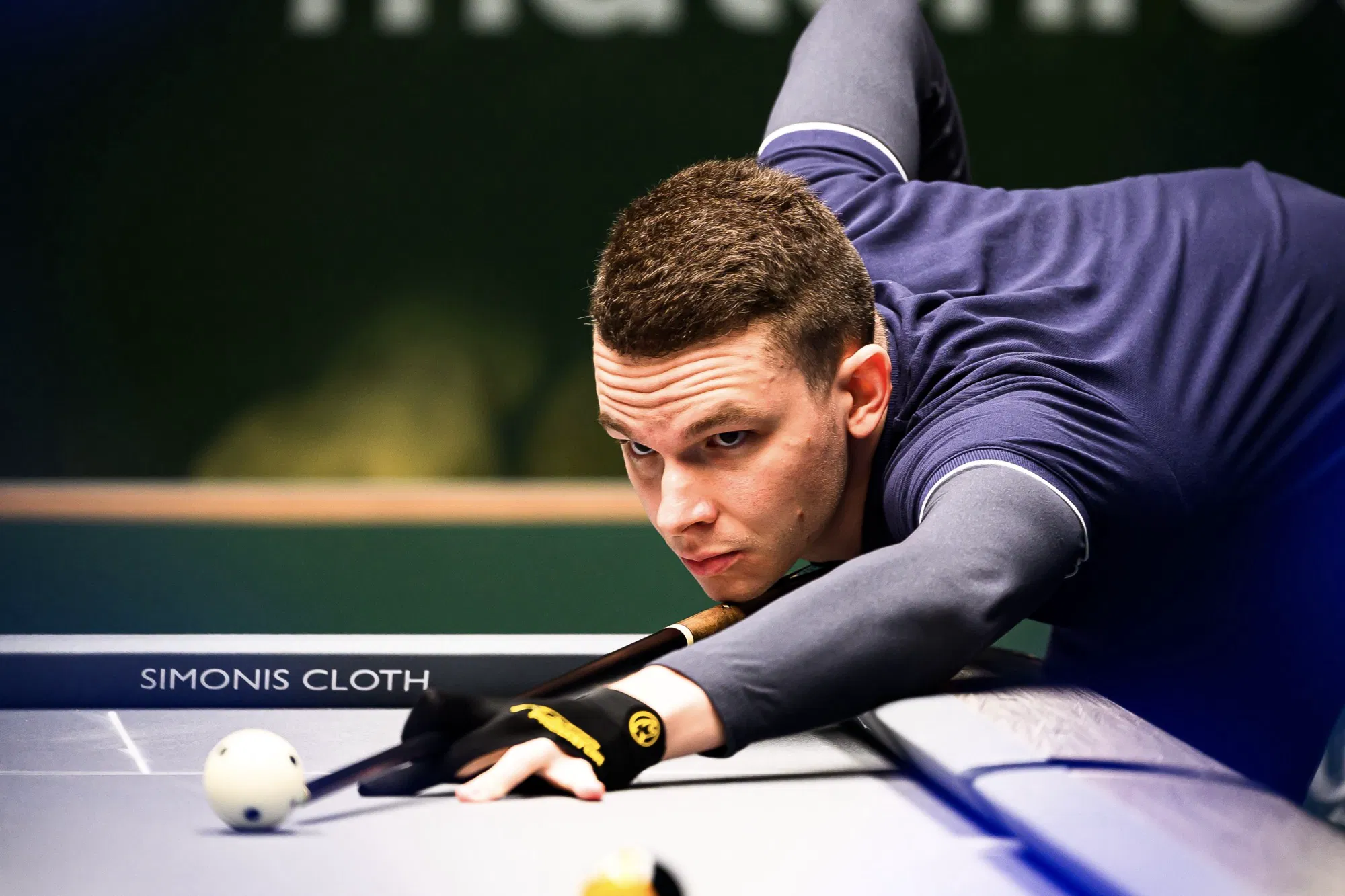 Oliver Szolnoki in action on the World Nineball Tour