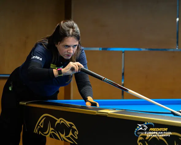 Spanish home hope Diego Pedro Simon plays during the European Seniors Championships